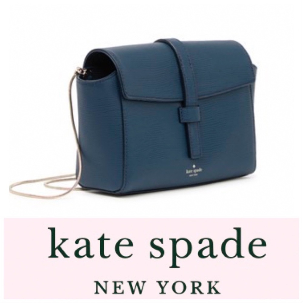 NWT  kate spade Blue Leather Bag - RIVERSIDE STREET EMMIE